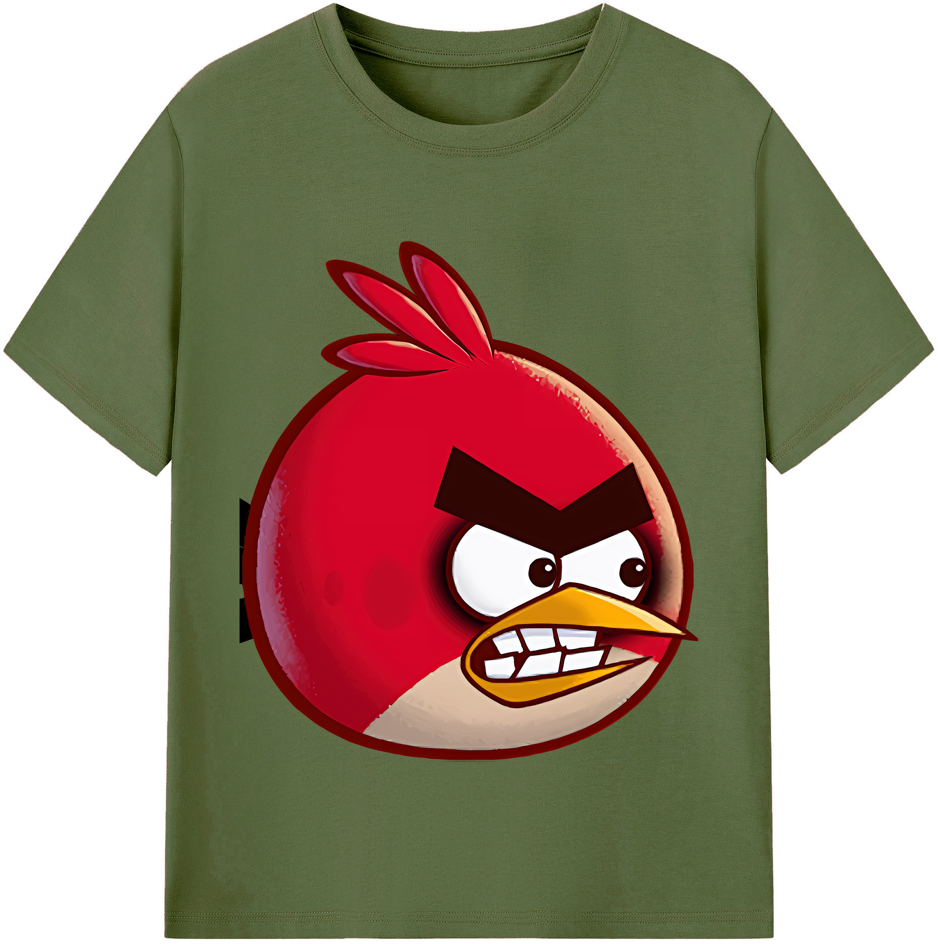 （画像用） Angry Birds アングリーバード 綿100％半袖Tシャツ（フロントプリント）